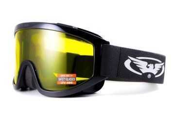 Защитная маска Wind-Shield Global Vision, Anti-Fog, желтая фото