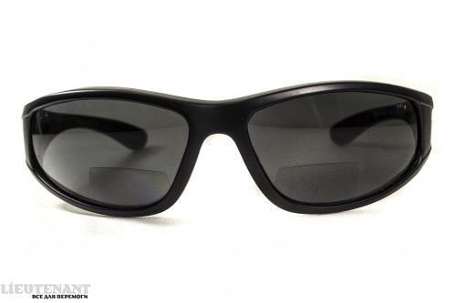 Окуляри біфокальні поляризаційні (захисні) BluWater Winkelman-2 polarized (+1.5 bifocal), (gray) чорні фото