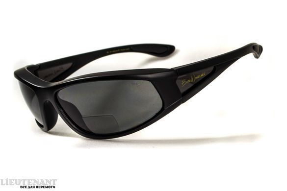 Окуляри біфокальні поляризаційні (захисні) BluWater Winkelman-2 polarized (+2.5 bifocal), (gray) чорні фото