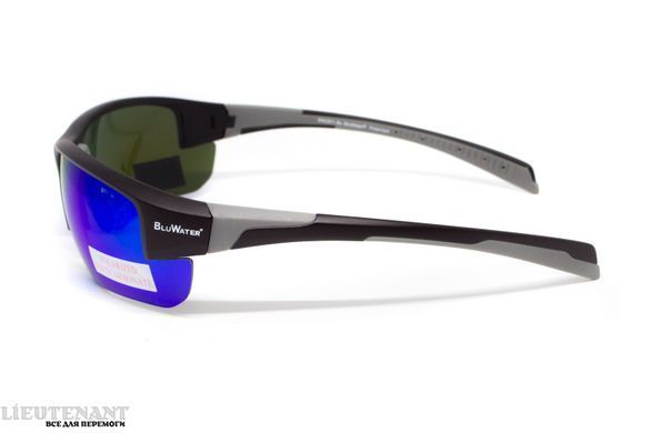 Поляризационные очки защитные Samson-3 Z87.1 Polarized (G-Tech&trade; blue) BluWater, зеркальные синие фото