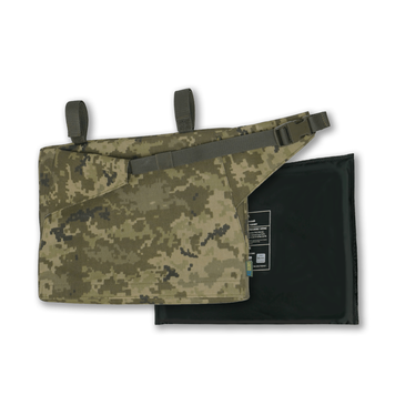 Каремат-сидушка Kiborg с баллистическим пакетом 1 класса Militex, cordura 1000, пиксель