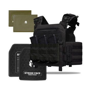 Бронежилет 5&ndash;го класу захисту Striker pack MPS М8 PRO GIG military, плити та бал. пакети Bronyx, чорний
