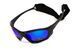 Непотопаючі окуляри з поляризацією Hydro Polarized (G-Tech&trade; blue) BluWater, Anti-Fog, сині дзеркальні в чорній оправі