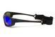 Непотопаючі окуляри з поляризацією Hydro Polarized (G-Tech&trade; blue) BluWater, Anti-Fog, сині дзеркальні в чорній оправі