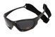 Нетонущие очки с поляризацией Hydro Polarized (dark gray) BluWater, Anti-Fog, черные линзы в черной оправе