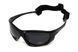 Нетонущие очки с поляризацией Hydro Polarized (dark gray) BluWater, Anti-Fog, черные линзы в черной оправе