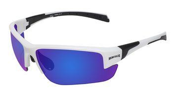 Защитные очки Hercules-7 White (G-Tech&trade;) Global Vision, зеркальные синие в белой оправе фото