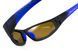 Сонцезахисні окуляри BluWater Daytona-3 Polarized (brown) коричневі в чорно-синій оправі