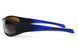 Сонцезахисні окуляри BluWater Daytona-3 Polarized (brown) коричневі в чорно-синій оправі