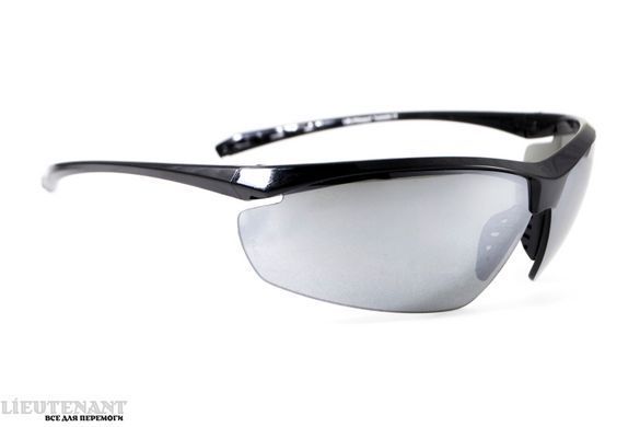 Защитные очки Global Vision Lieutenant (flash mirror), зеркальные серые фото