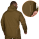 Демісезонна військова куртка з капюшоном Stalker SoftShell, колір койот, розмір XL