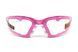 Очки защитные с уплотнителем Ruthless Purple Global Vision Anti-Fog, прозрачные в розовой оправе