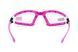 Очки защитные с уплотнителем Ruthless Purple Global Vision Anti-Fog, прозрачные в розовой оправе