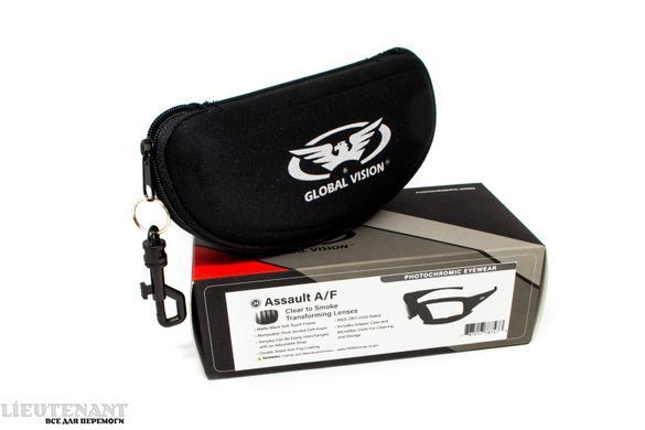 Тактические очки фотохромные Assault Photochromic Global Vision Anti-Fog, прозрачные