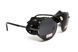 Окуляри захисні Global Vision Aviator-5 GunMetal (gray), сірі в темній оправі зі з'ємним ущільнювачем із синтетичної "шкіри"
