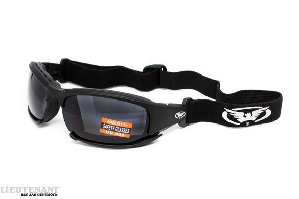 Очки защитные с уплотнителем Assault Global Vision Anti-Fog, серые фото
