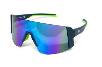 Защитные очки с монолинзой Astro Blue (G-Tech&trade; blue) Global Vision, зеркальные синие в синей оправе (с возможностью установки диоптрической вставки) фото
