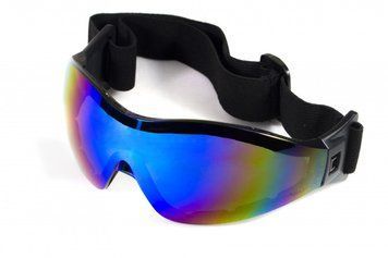 Защитные очки с уплотнителем Z-33 (G-Tech&trade;) Global Vision, Anti-Fog, зеркальные синие фото
