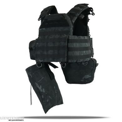 Плитоноска Kiborg GU gen.2 с 6 подсумками, черный мультикам
