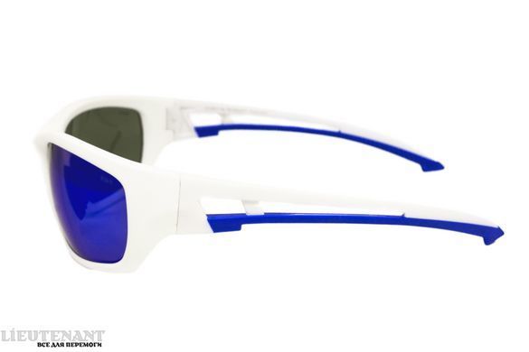 Защитные очки с поляризацией BluWater Seaside White Polarized (G-Tech&trade; blue), синие зеркальные фото