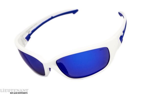 Защитные очки с поляризацией BluWater Seaside White Polarized (G-Tech&trade; blue), синие зеркальные фото