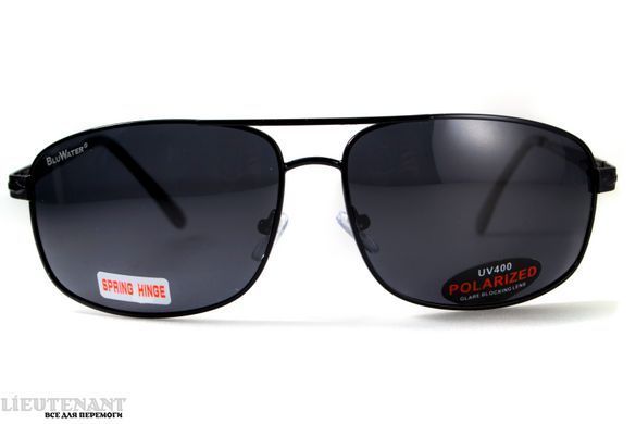 Очки поляризационные Navigator-2 Polarized BluWater в металлической оправе, темные фото