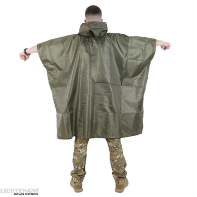 Водонепроникне пончо-дощовик Kiborg Waterproof, хакі